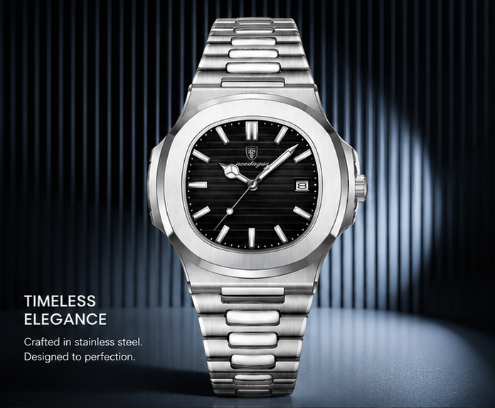 Luxury Stainless Steel Watch