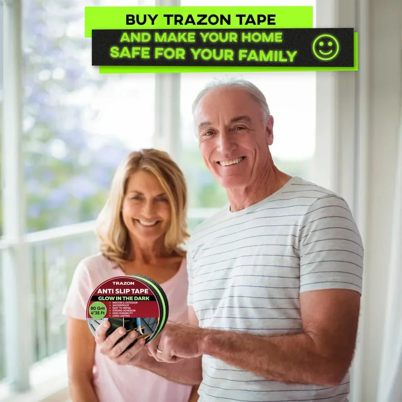 Anti Slip Tape for Stairs Outdoor/Indoor Waterproof - Buy 1 Get 1 Free